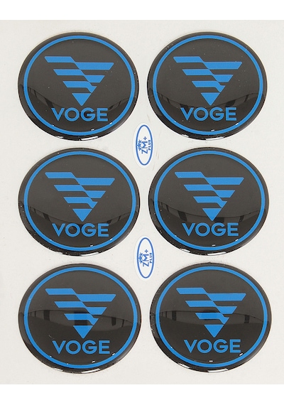 Voge Siyah-mavi Koruma Takozu Damla Etiket Sticker Çap Ø39.00mm