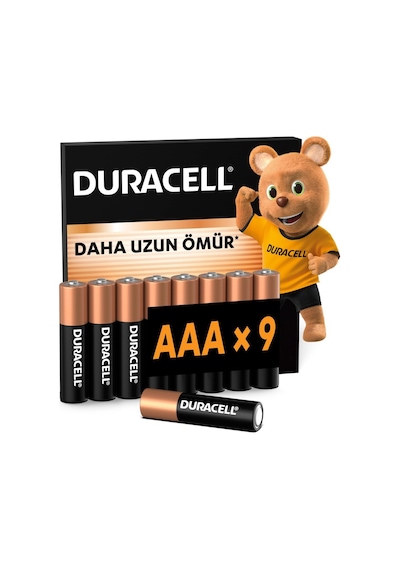 Duracell Kalem Pil Alkalin Aaa 9'lu Paket