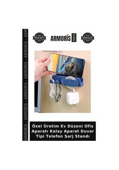 Özel Üretim Ev Düzeni Ofis Aparatı Kolay Aparat Duvar Tipi Telefon Şarj Standı