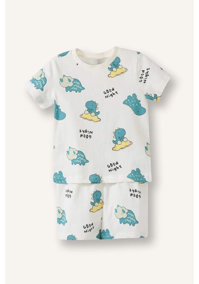 Defacto 2li Pijama Takımı Erkek Bebek G8858a526smer233 Ekru-er233