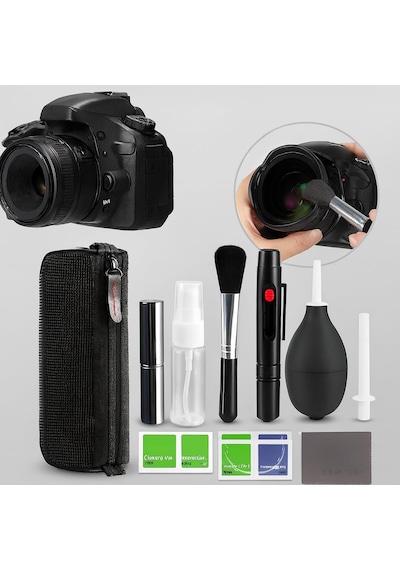 Profesyonel Kamera Lens Temizlik Seti 19 Parça Dslr Slr Aynasız Kamera, Dürbün, Teleskop Ve Optik Lens Temizleme K