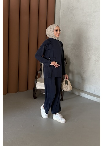 Riella Butik Ravel Tesettür Takım Lacivert