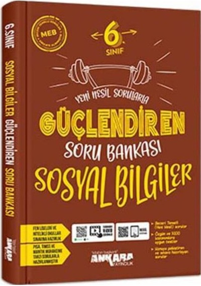 6 Sınıf Güçlendiren Sosyal Bilgiler Soru Bankası Ankara Yay
