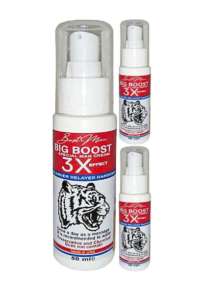 Bigboost Cream 3 Adet Erkek Uzun-kalın-sert- Bakım Kremi 50 Ml