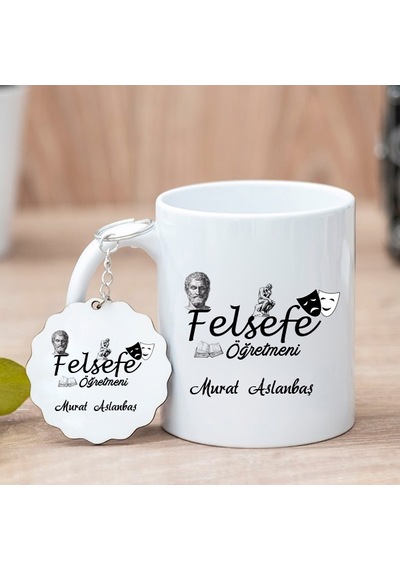Felsefe Öğretmeni Kupa Bardak Ve Anahtarlık