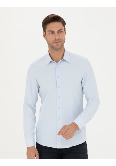Pierre Cardin Erkek Mavi Desenli Gömlek 50275690-vr036 Mavi