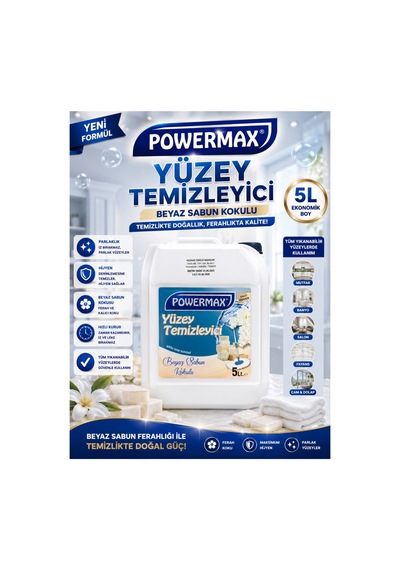 Yüzey Temizleyici Beyaz Sabun Kokulu 5 Litre - 929723265 Diğer