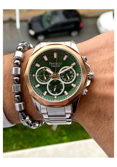 Ferrucci Fc05823 Fonksiyonlu Erkek Kol Saati Çelik Kordon Su Geçirmez 2 Yıl Garantili Orjinal + Bileklik Gümüş - Rose Gold Ferrucci Fc05823 Fonksiyonlu Erkek Kol Saati Çelik Kordon Su Geçirmez 2 Yıl Garantili Orjinal + Bileklik Gümüş - Rose Gold
