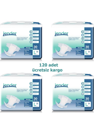 Jender Yetişkin Hasta Bezi Büyük Boy L 120 Adet