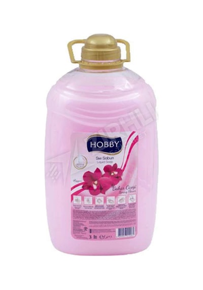 3 Adet Hobby Pembe Bahar Çiçek Sıvı Sabun Gliserinli 3 Lt