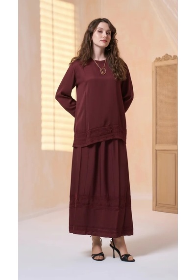Misswhence Etekli Takım 39010 Bordo