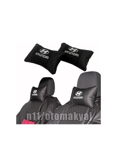 Hyundai Oto Koltuk Kılıfı Ve Başlık Uyumlu Deri Yastık Set