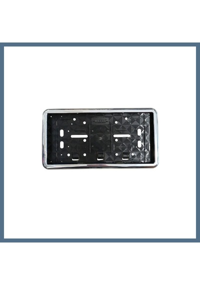 Buradabulabilirsin Çerçeveli Dikdörtgen Plakalık Plaka Altlığı Krom Nikelajlı 32x17cm 1 Adet Bbz