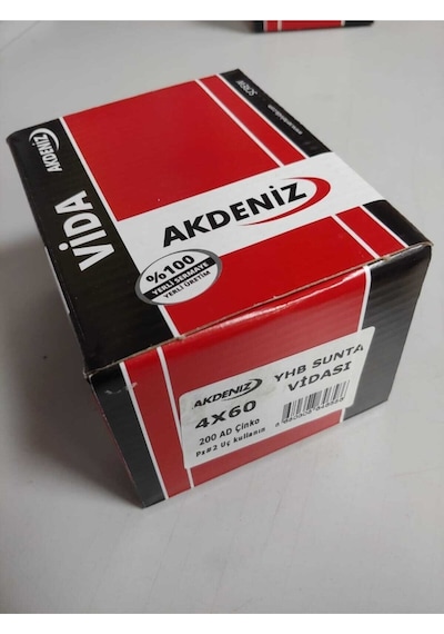 4.0x60 Sunta Vidası Çinko 200 Adet