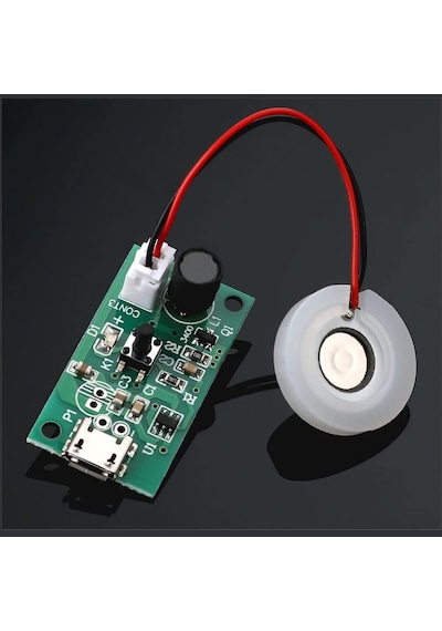 Alkatronik-Micro Usb Ultrasonik Nem Üretici Devre + Seramik Disk Transducer