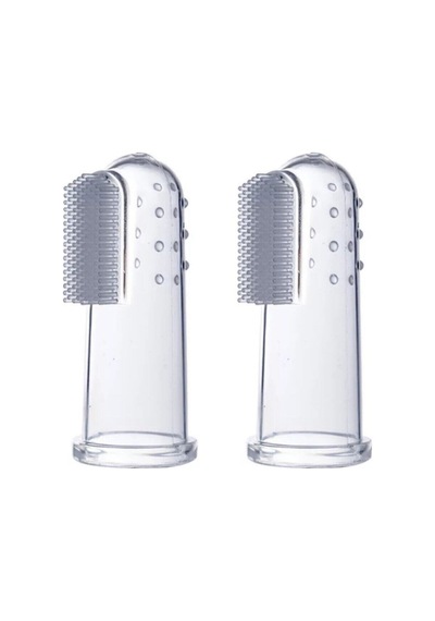 Silikon Bebek Parmak Diş Fırçası - Finger Brush 0-3 Yaş - 2'li Paket
