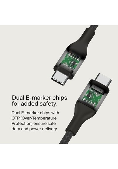 Boostcharge Usb-c - Usb-c Şarj Kablosu, Hızlı Şarj Kablosu, 240 W Power Delivery, Usb-ıf Sertifikalı, İphone 15, Ma Diğer