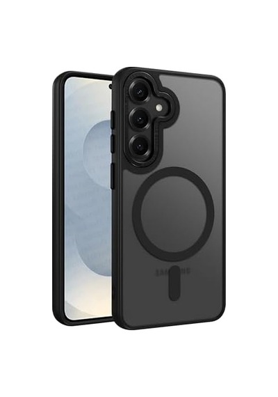Galaxy S25 İçin Symple Serisi Magsafe İle Uyumlu Metal Alaşım Lens Çerçeveli Ve Metal Tuş Takımlı Ultra Güçlü Darbeye Dayanıklı Yumuşak Silikon Mat Kılıf 50 x 22