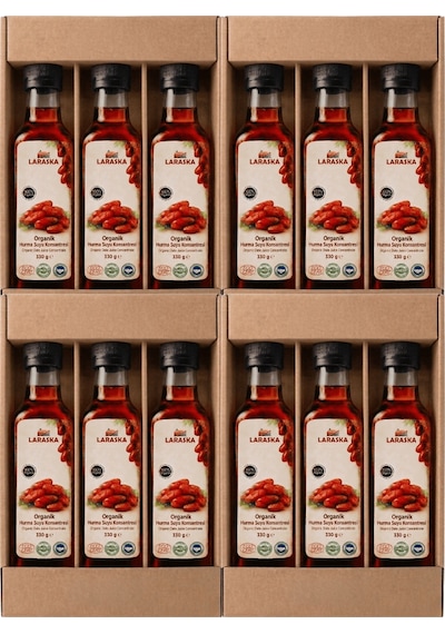 Organik Hurma Suyu Konsanteresi 330g X 12 İşletme Boyu Avantajlı Paket
