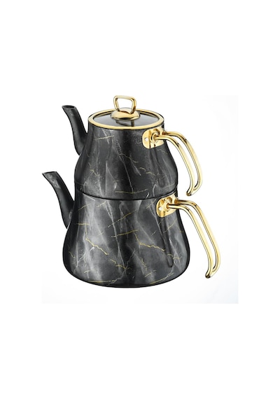 Brioni Marble Siyah Mermer Çaydanlık 2.7 L Siyah