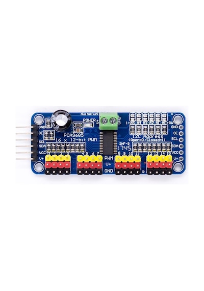 PCA9685 16 Kanal 12 Bit PWM - Servo Motor Sürücü Kontrol Devresi I2C Modülü