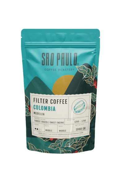 Sao Paulo Colombıa Fılter Coffee 1000 Gram Filtre