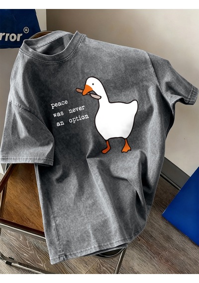 Noıssey Urban Pop Graphic Kadın Tişört Koleksiyonukod 5250 Gri