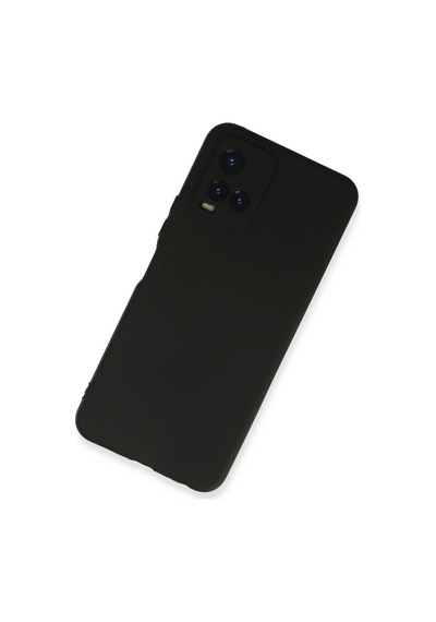 Vivo Y21 Kılıf Siyah Renk First Yumuşak Esnek Silikon Kapak Siyah