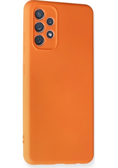 Cosmotex Newface Samsung Galaxy A32 Kılıf Nano İçi Kadife Silikon - Turuncu