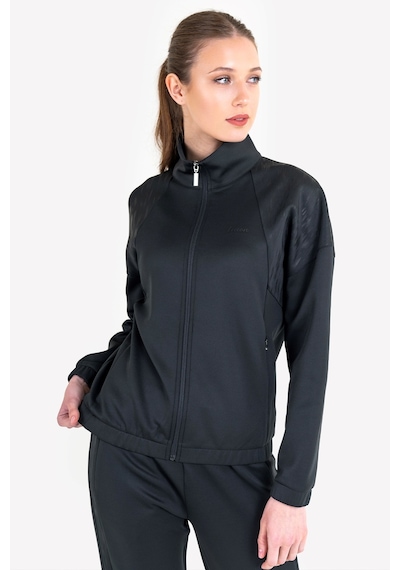 Lescon Siyah Kadın Fermuarlı Sweatshirt 23n-2124 Siyah