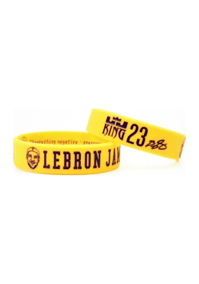Lebron James Portreli Sarı Los Angeles Lakers King Basketbol Nba Bileklik Sarı Sarı
