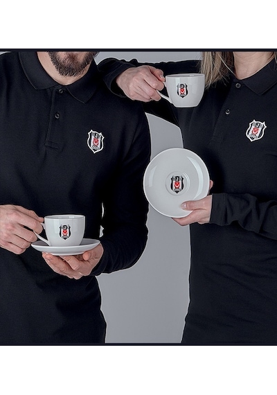 Neva N3426 Beşiktaş Lisanslı Arma Logo 2'li Çay Fincan Takımı