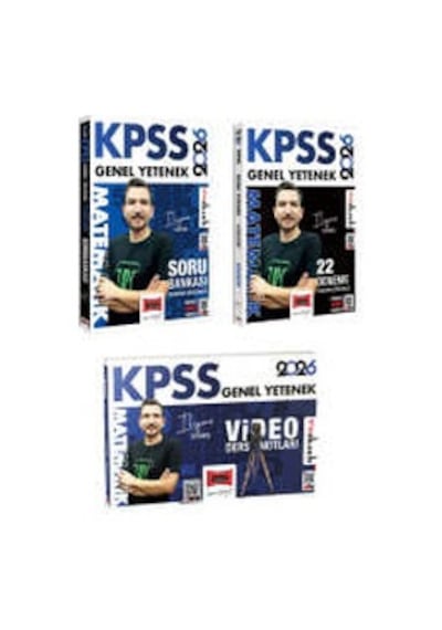 Yargı Yayınları 2026 Kpss Genel Yetenek Matematik Soru Bankası - 22 Deneme Ve Video Ders Notları Seti İlyas Güneş