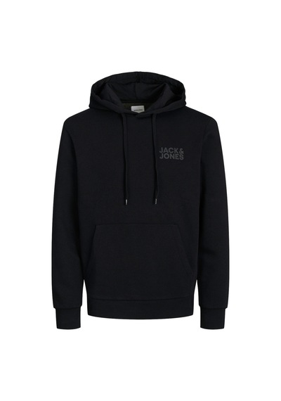 Jack & Jones Jjecorp Logo Sweat Hood Siyah Erkek Sweatshirt 000000000102016884 Siyah
