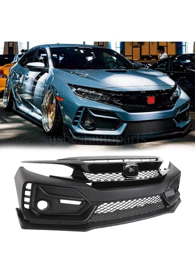 Honda Civic Fk7 Sport + Fk8 Typer Ön Tampon + Panjur Seti