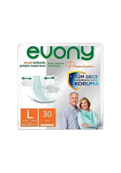 Premium Yetişkin Bezi Large 30 Adet 000000002000001810 Tek Ebat