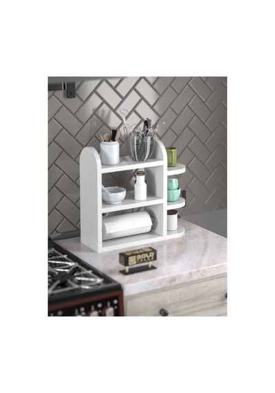Storeşahin Baharatlık Havluluk Rafı Beyaz Shn0720