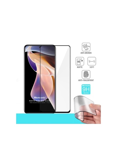 Xiaomi Redmi Note 11 Pro Plus Seramik Matte Flexible Ekran Koruyucu Siyah