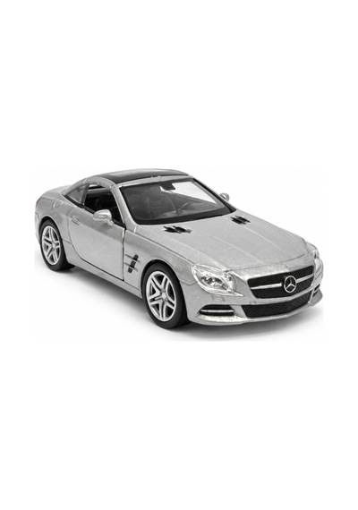 Welly 43662 Mercedes-benz Sl 500 Gri 1:36 Die-cast Çek-bırak Metal Model Araba