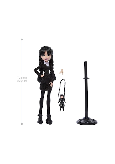 Jnj91 Monster High Wednesday Addams Bebek Siyah