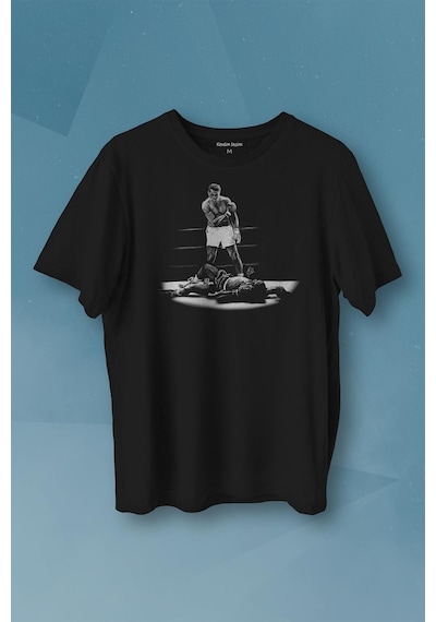 Muhammed Ali Box Say What Is My Name Baskılı Tişört Unisex T-shirt 001