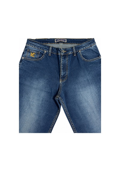 Annex Büyük Beden Cepli Boru Paça Erkek Denim Pantolon Kahverengi