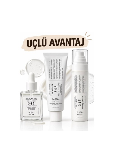 345 Relıef Set .345 Serum 30ml. 345 Krem 50 Ml. 345 Mıst 100ml