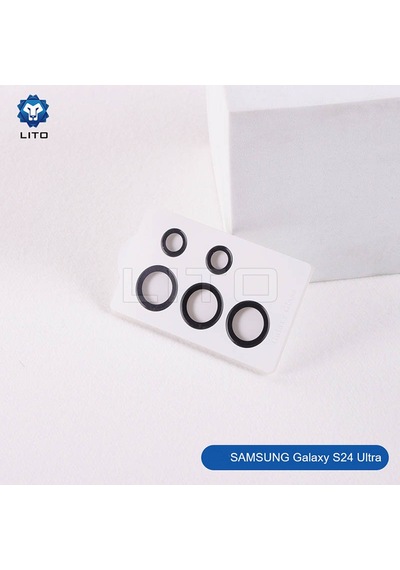 Lito Samsung Galaxy Uyumlu S24 Ultra Kamera Lens Koruyucu Titanium Violet Pudra