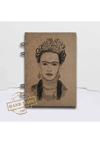 PATARA DESİGN FRIDA KAHLO  14*20 KRAFT DEFTER- ÇİZGİSİZ NOT DEFTE