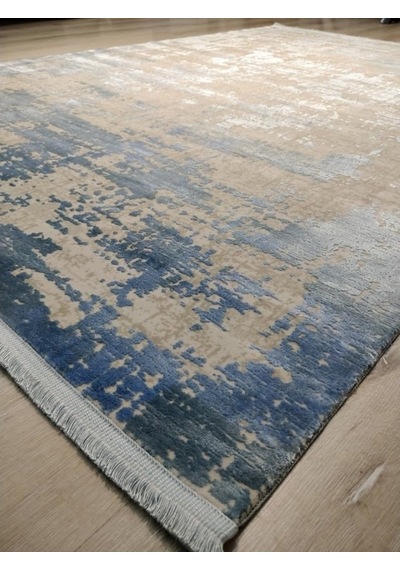 Türkmen Halı Pavia 1696A Mavi 160X230 Cm Ipeksi Salon Halısı