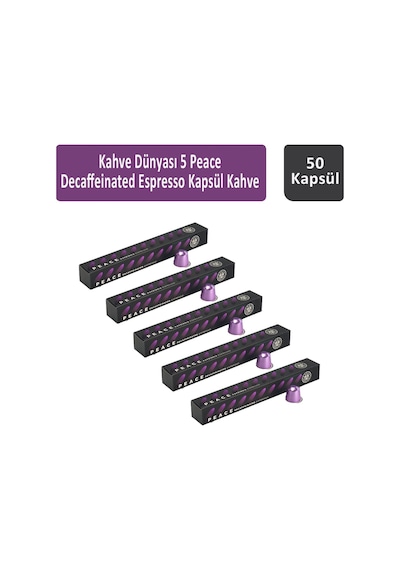 Kahve Dünyası 5 Peace Decaffeinated Espresso Kapsül Kahve 5 x 10'lu