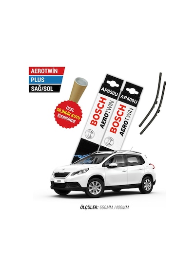 Bosch Aerotwin Plus Peugeot 2008 Silecek Seti (2013-2019)