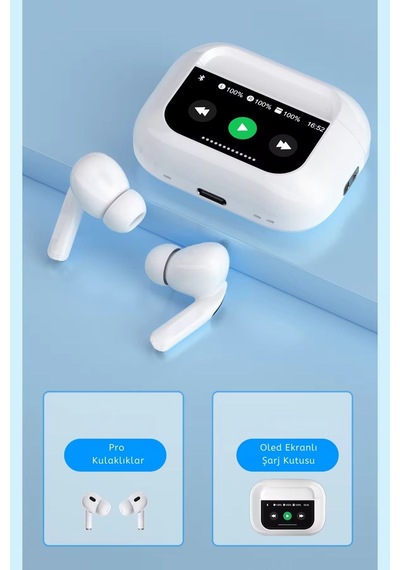 Wearfitpro A11 Pro Anc Enc Dokunmatik Ekranlı Bluetooth Kulaklık