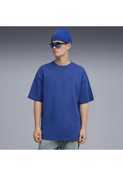 Puma Pl Lifestyle Tee Mavi Erkek T-shirt